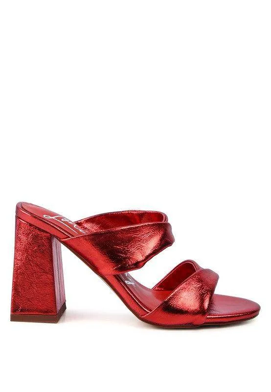 Hot Mess High Heeled Block Sandal