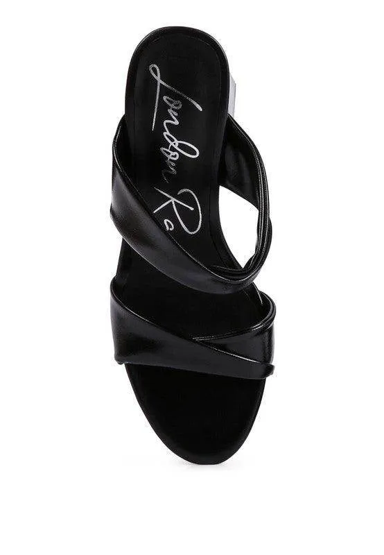 Hot Mess High Heeled Block Sandal