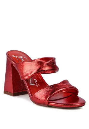 Hot Mess High Heeled Block Sandal