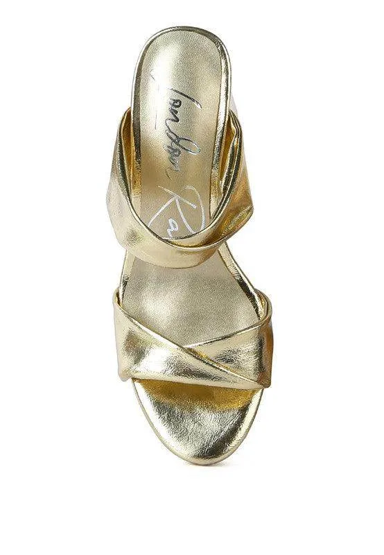 Hot Mess High Heeled Block Sandal