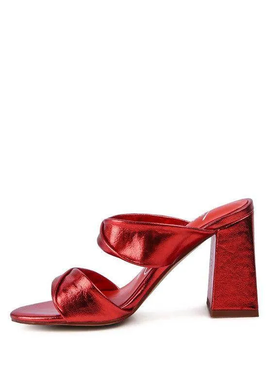 Hot Mess High Heeled Block Sandal