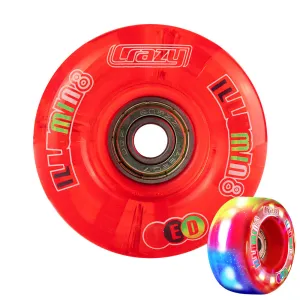 illumin8 Red - LED Light Up Roller Skate Quad Wheels