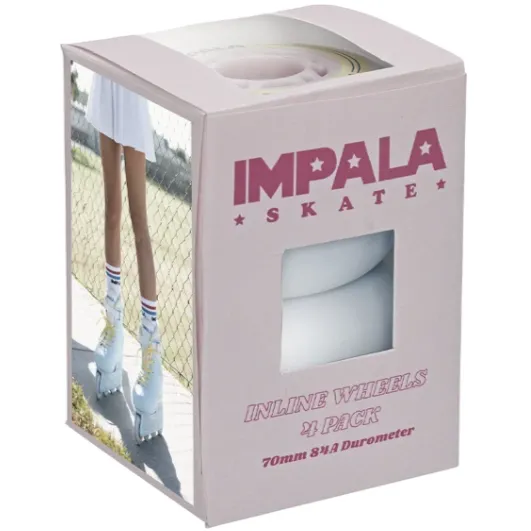 IMPALA INLINE WIELEN (4-PACK) - SKY BLUE/YELLOW