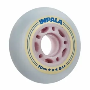 IMPALA INLINE WIELEN (4-PACK) - SKY BLUE/YELLOW