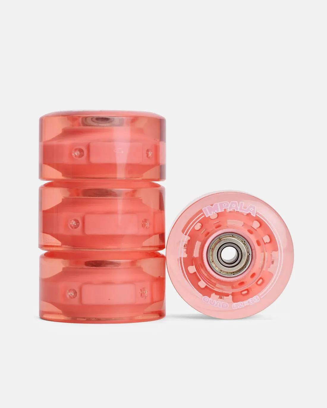 Impala Light-Up Wheels for Quad Skates - Pink