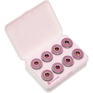 Impala Roller Skate ABEC-7 Bearings Set Silver/Pink (8pcs=1skate)