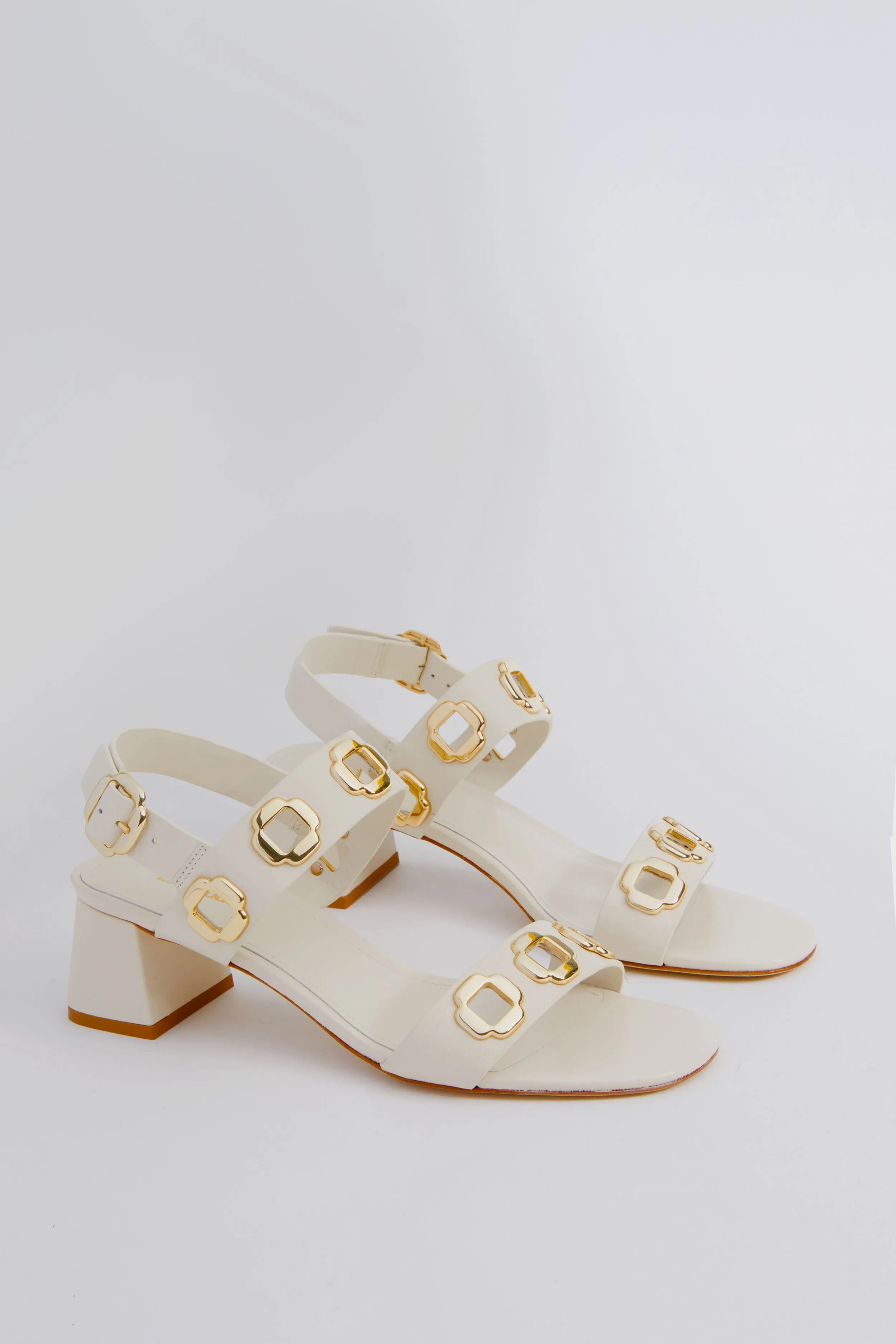Ivory Milan Heeled Sandals