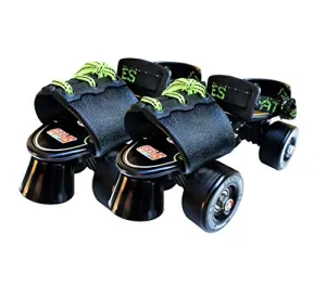 Jaspo Tenacity Adjustable Senior Roller Skates Suitable for Age Group 6 to 14 Years (Black)