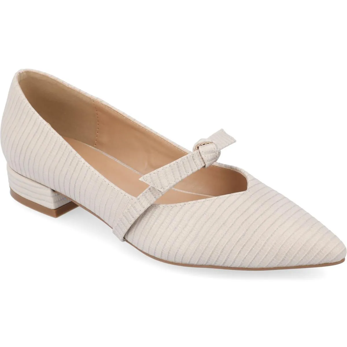 Journee Collection Womens Cait Textured Pointed Toe Moccasins