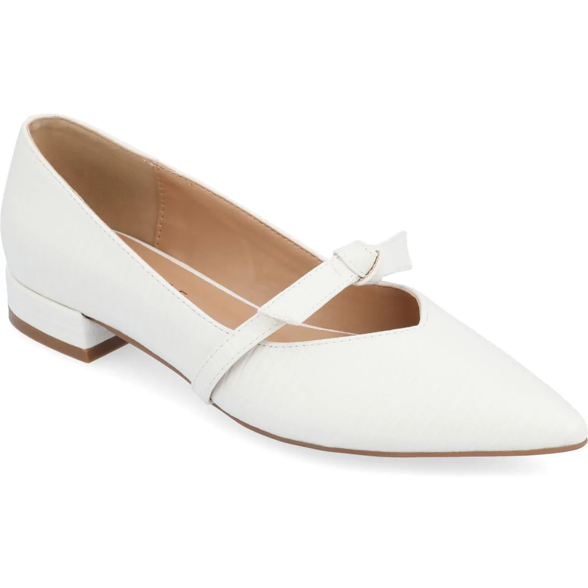 Journee Collection Womens Cait Textured Pointed Toe Moccasins