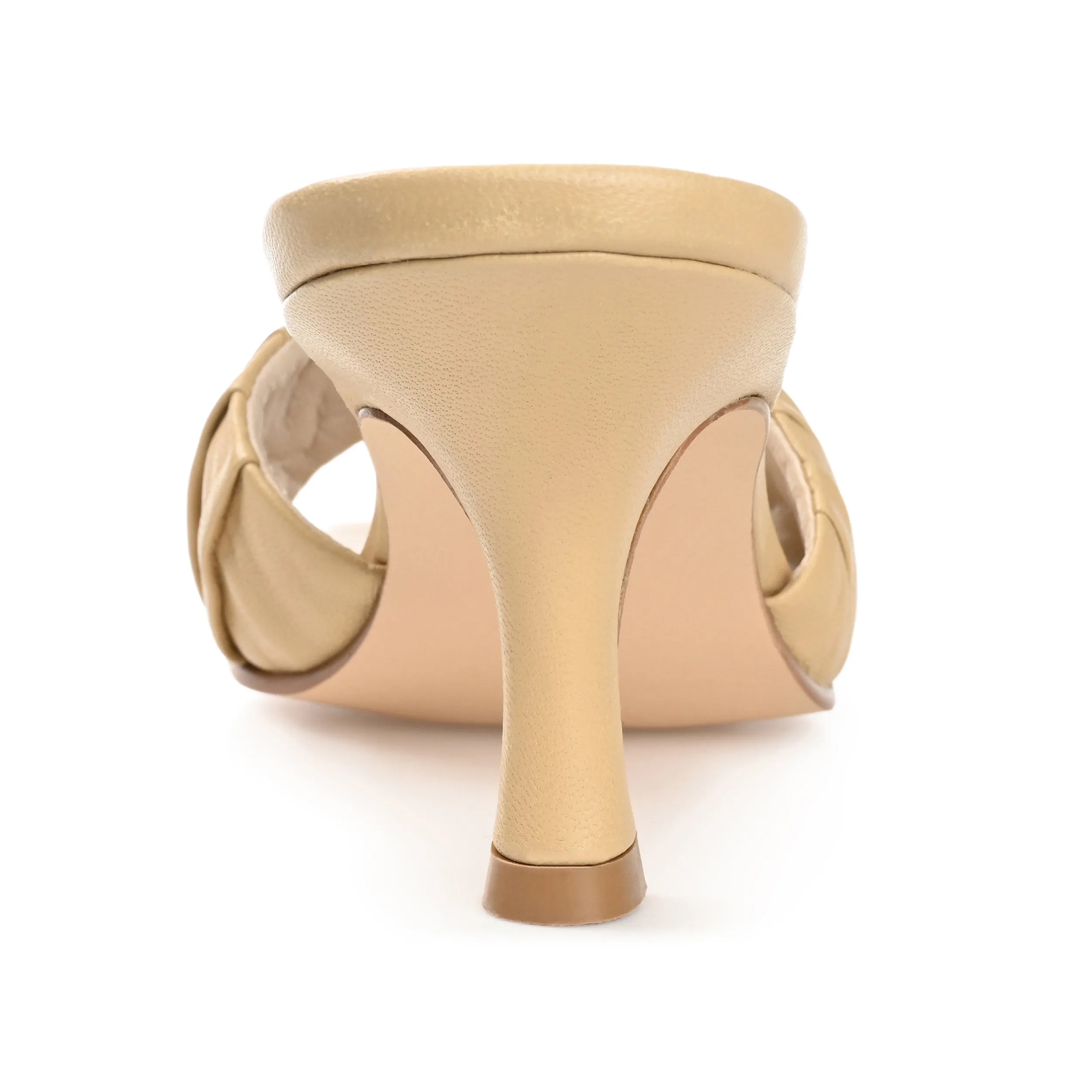 JULIETTE STILETTO HEEL MULES IN LEATHER