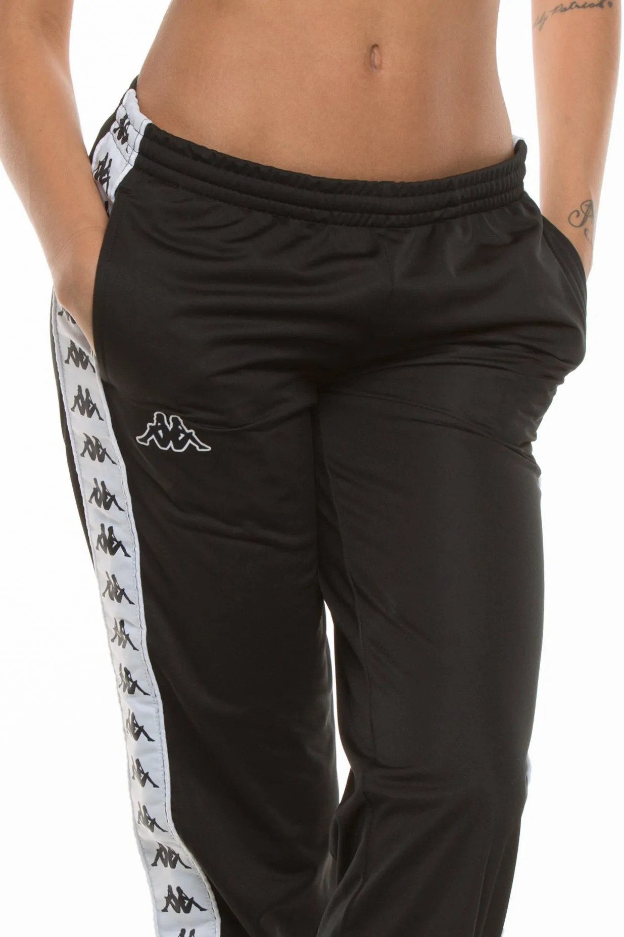 Kappa Women's 222 Wrastoria Pant Black/White