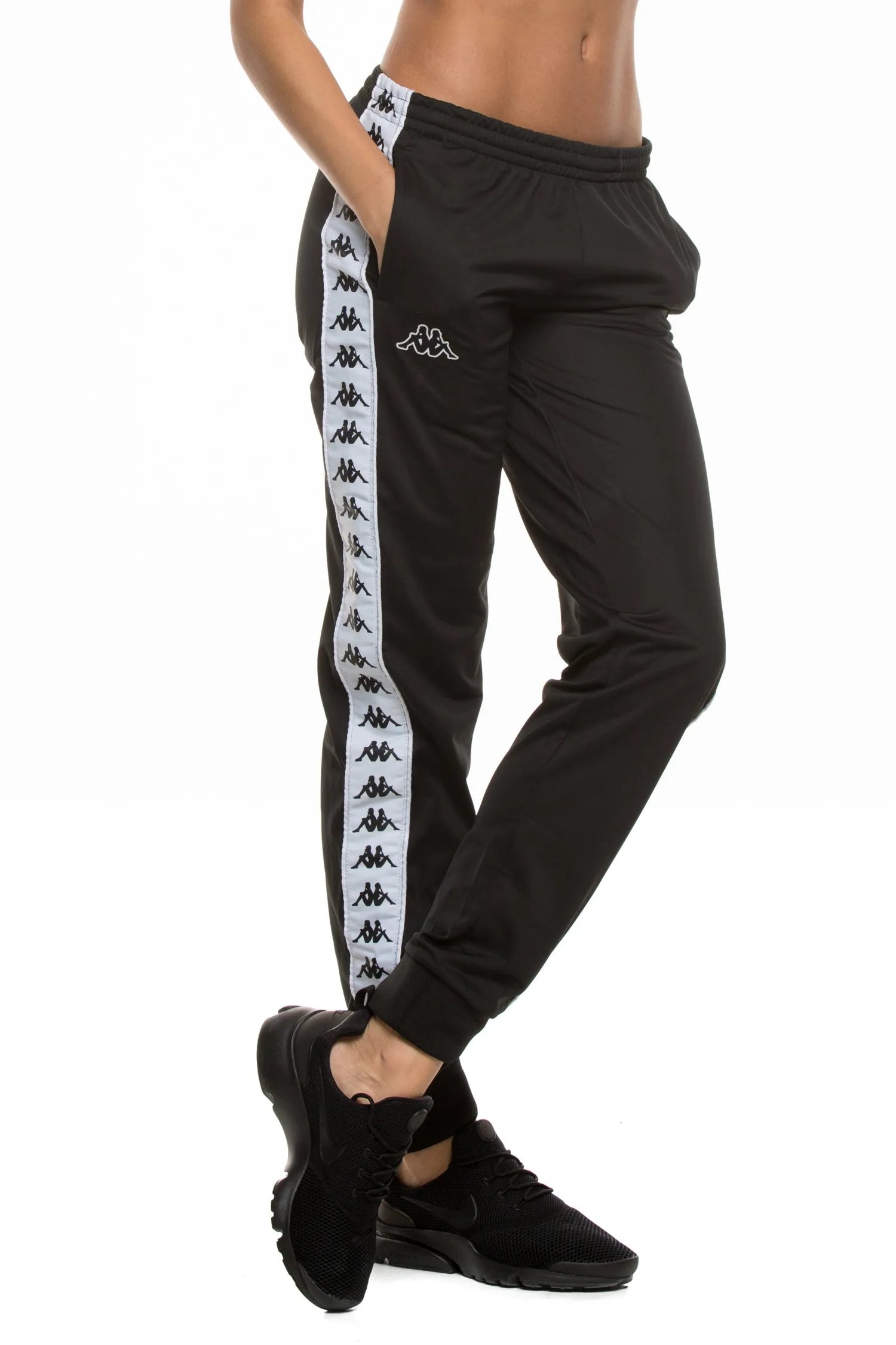 Kappa Women's 222 Wrastoria Pant Black/White