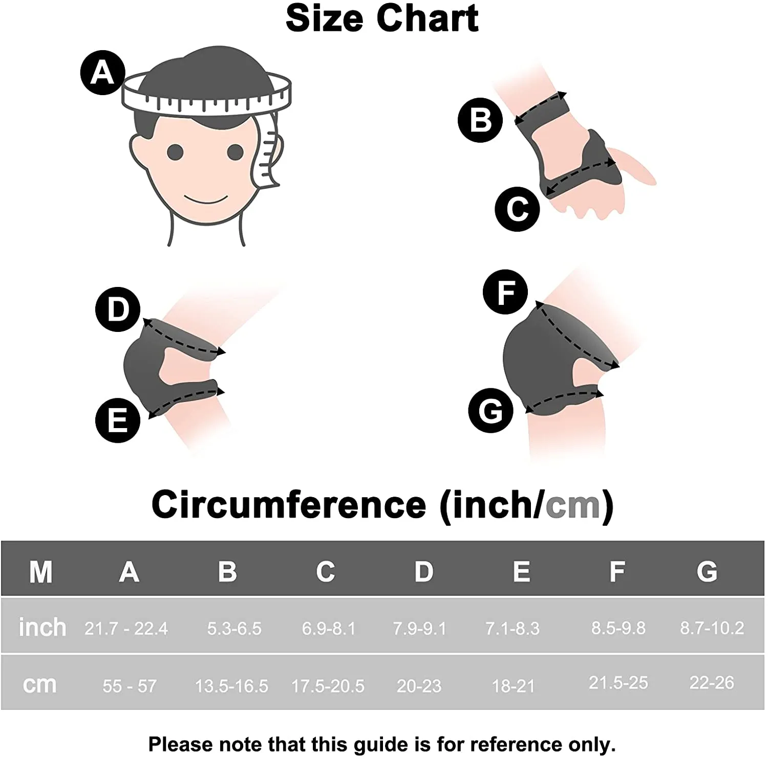 Kid Bike Helmet Knee Pads and Elbow Pads Set
