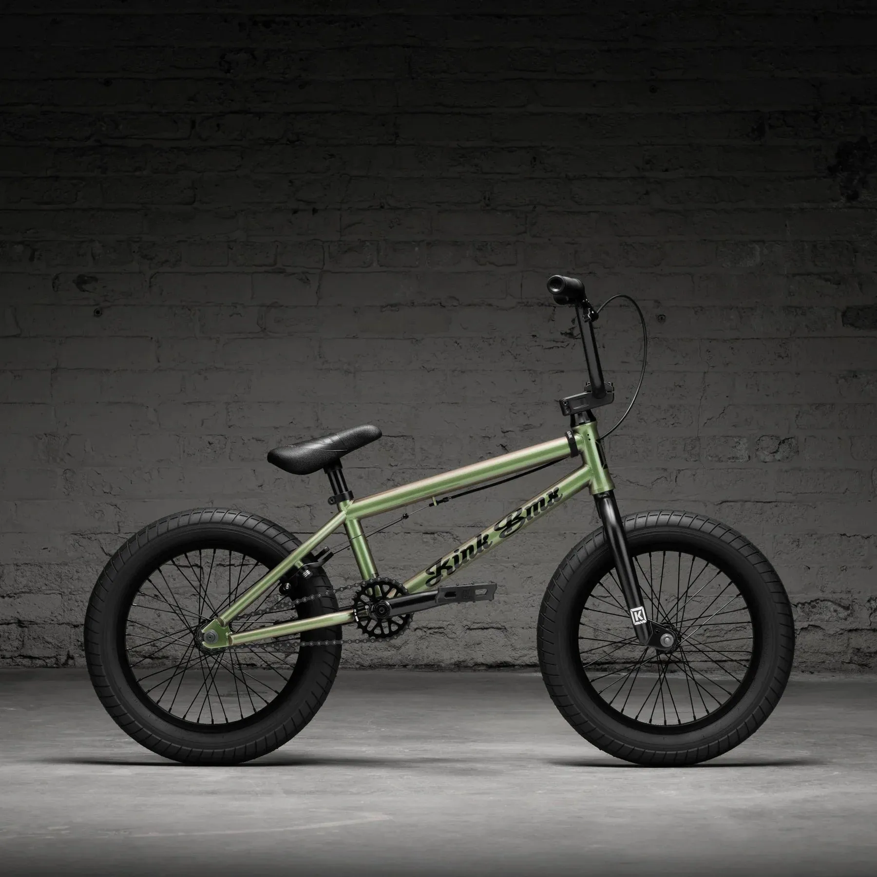 Kink 2026 Carve 16″ Complete BMX Bike - Patina Green