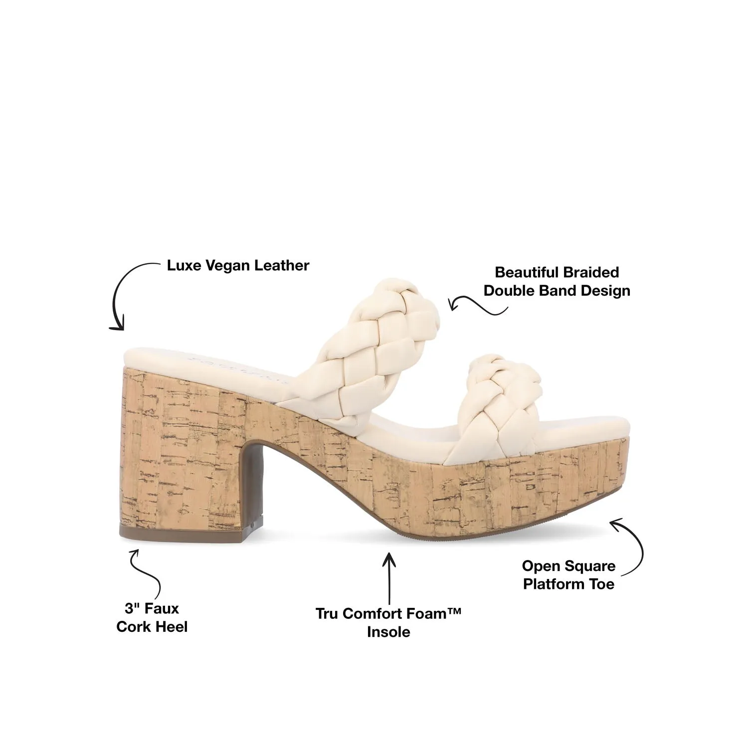 KYAA HEELED SANDALS IN FAUX LEATHER