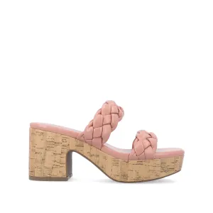 KYAA HEELED SANDALS IN FAUX LEATHER
