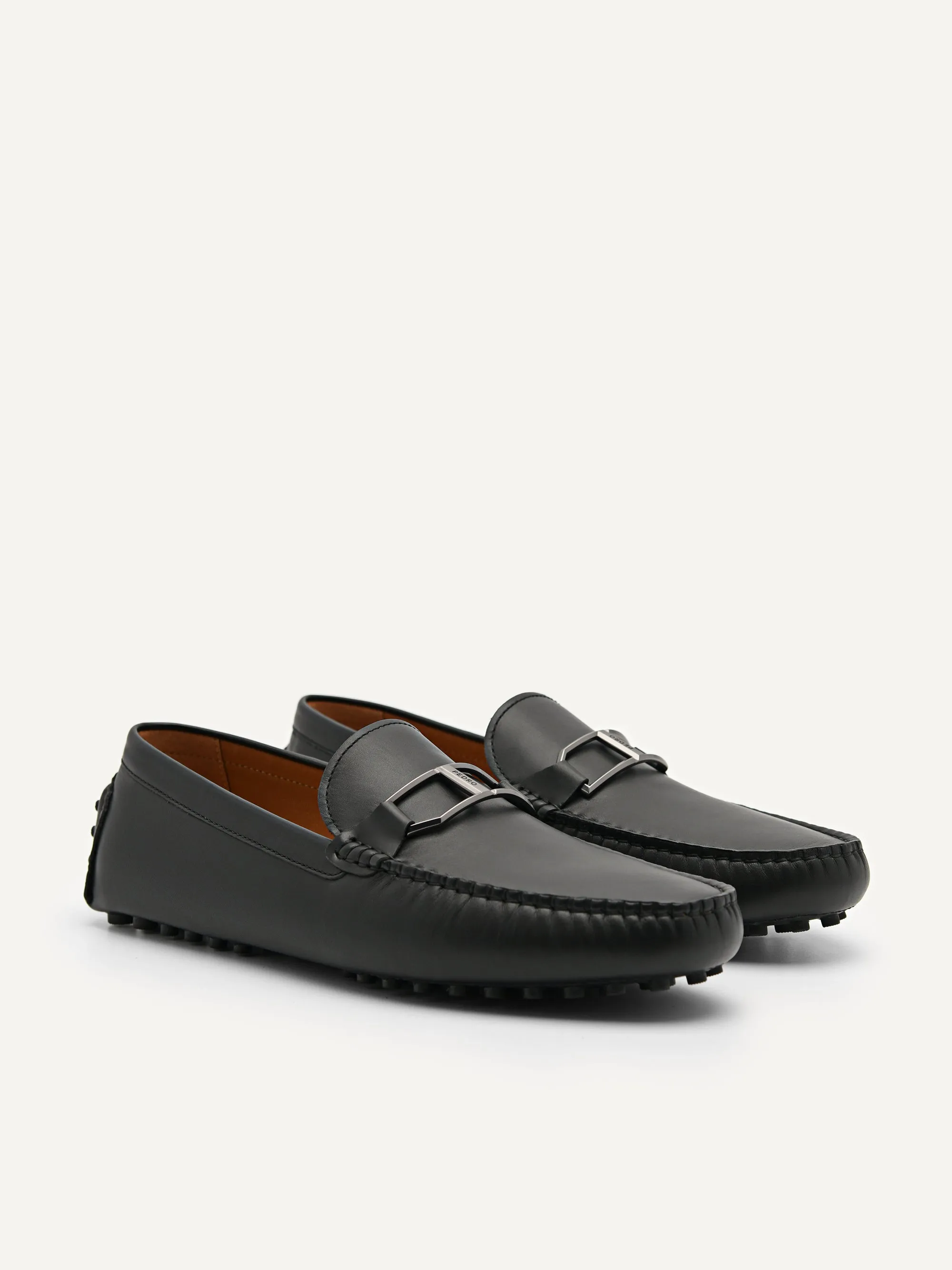 Leather Buckle Moccasins