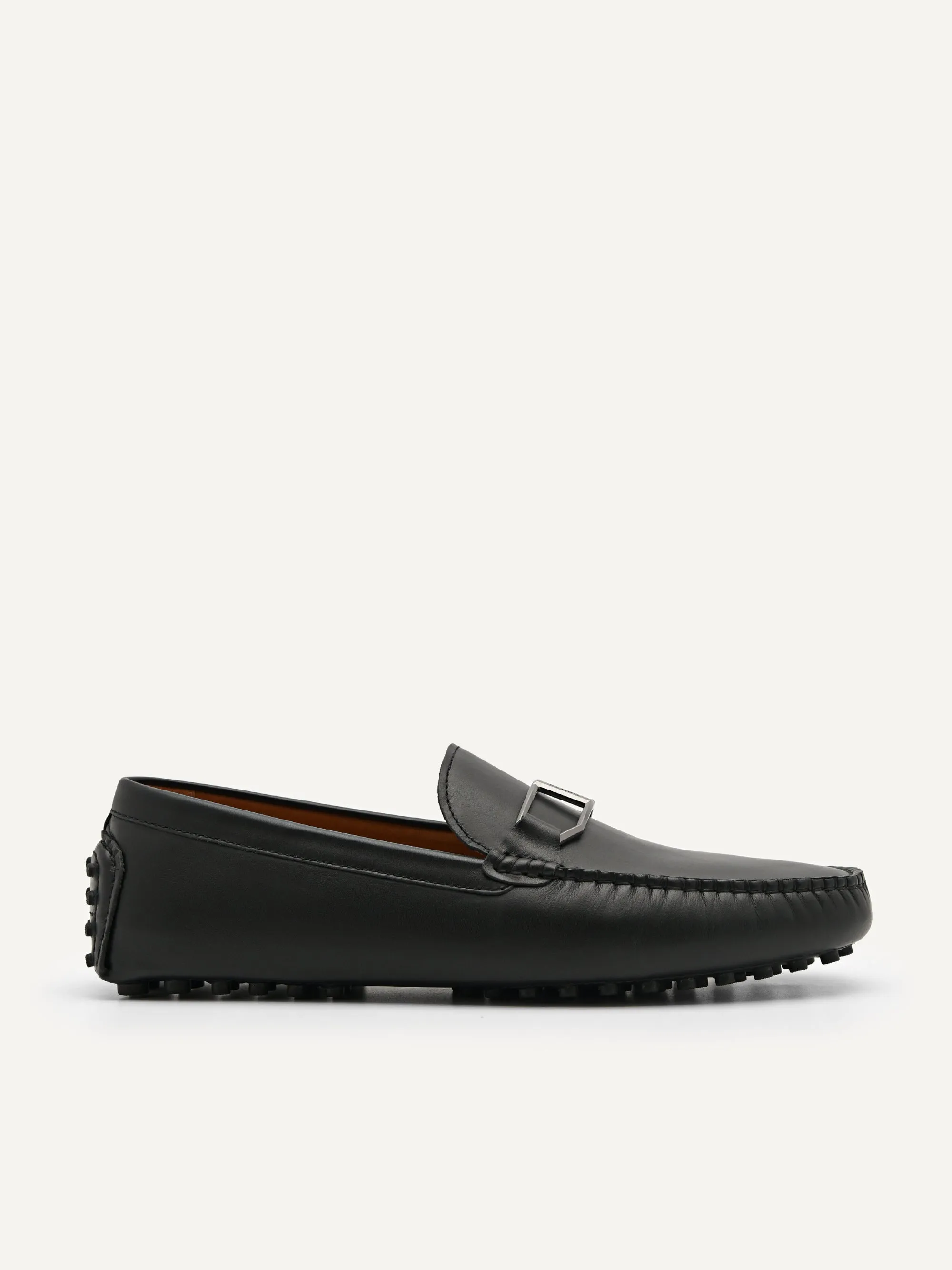 Leather Buckle Moccasins