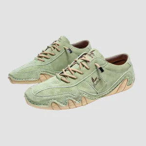 Leather Casual Lace-Up Loafers