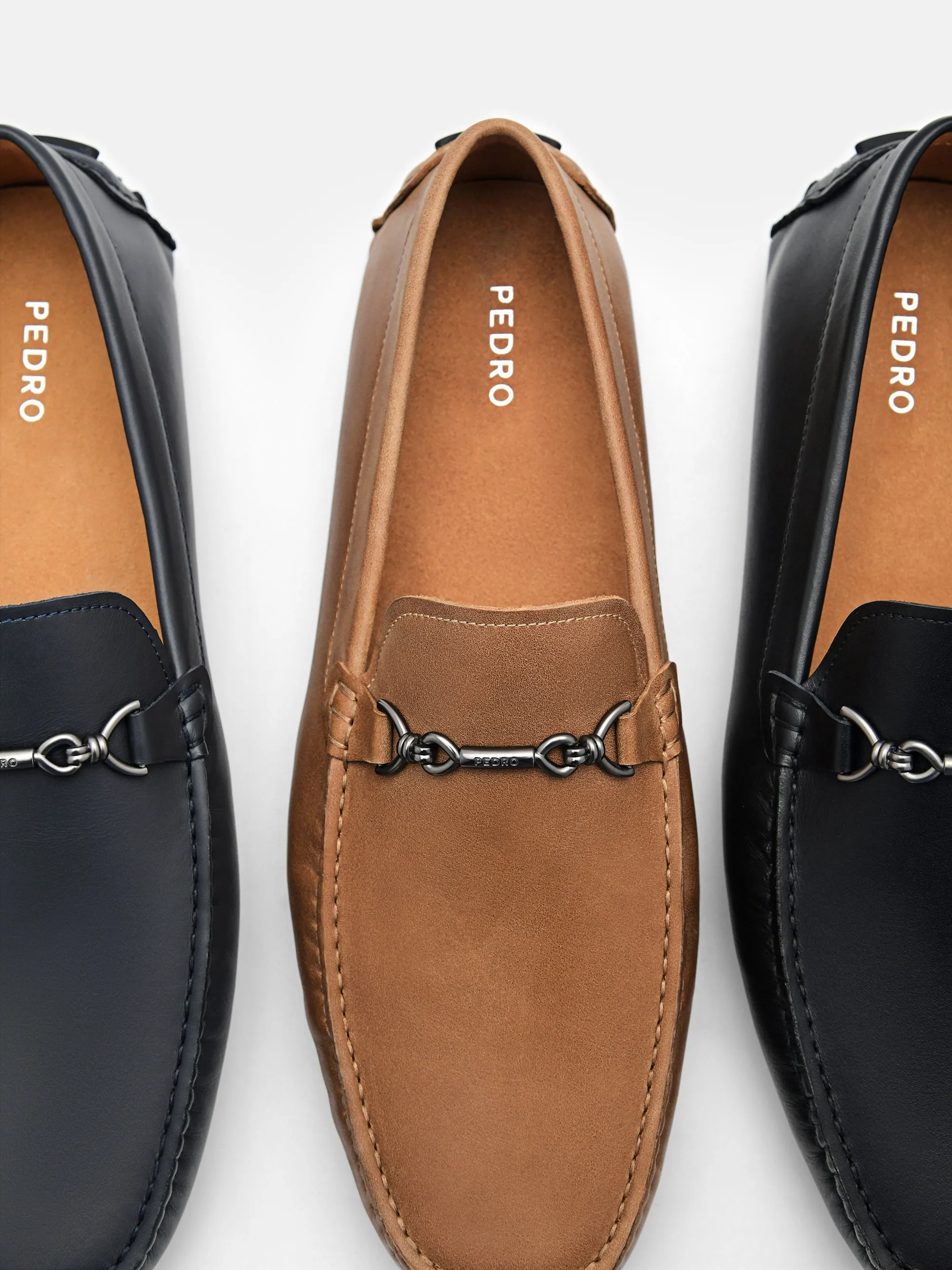 Leather Horsebit Driving Shoes