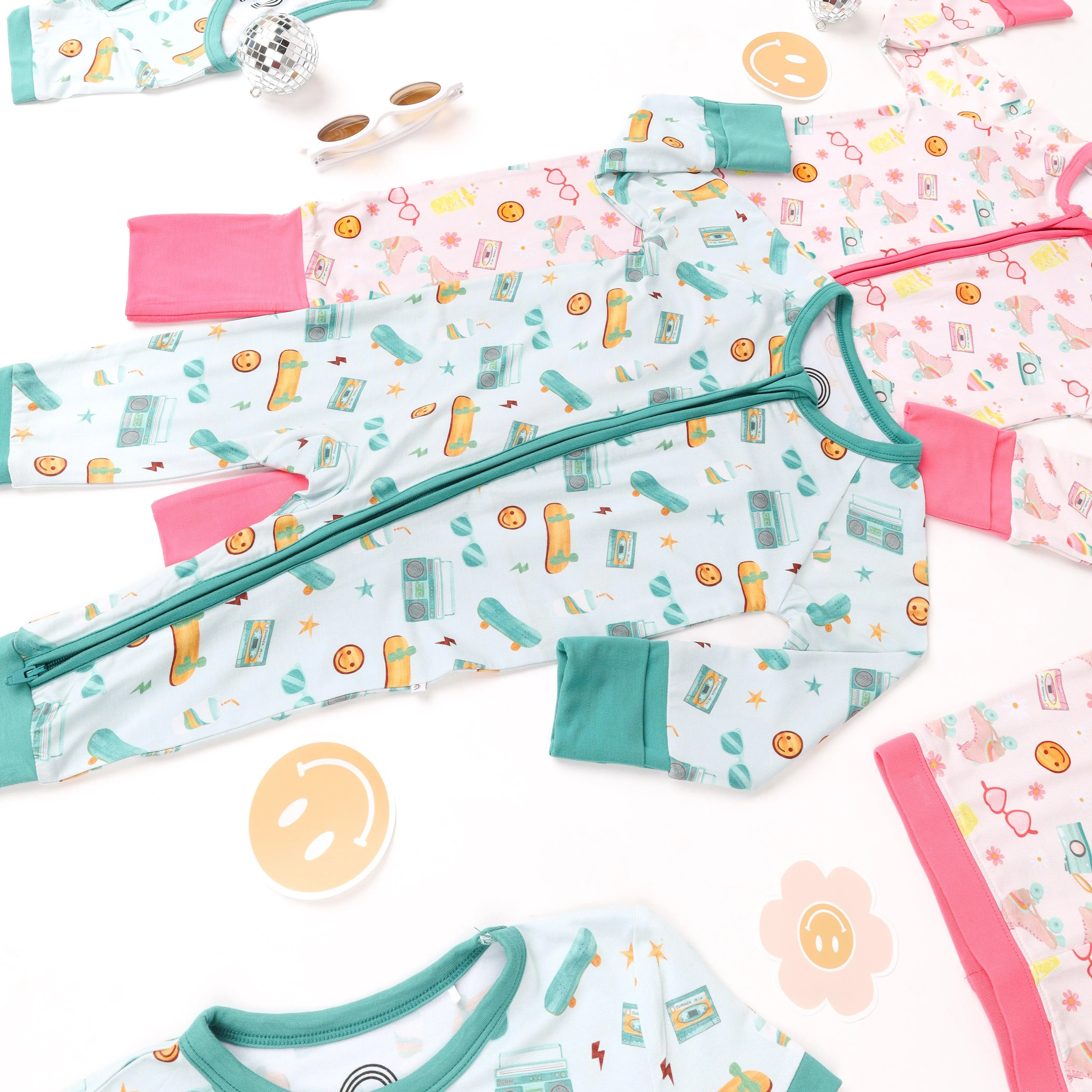 Let The Good Times Roll Kids Bamboo Pajama Set