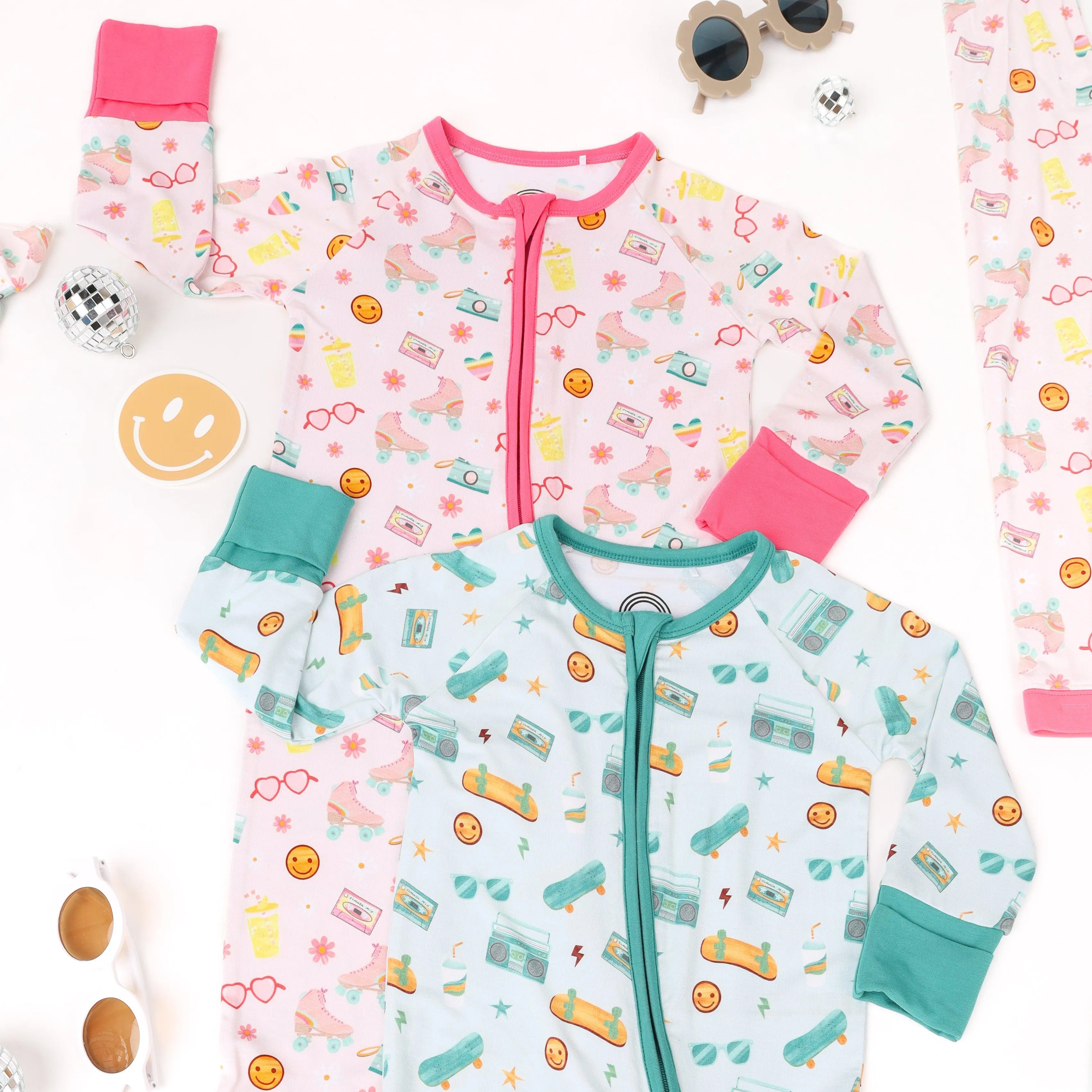 Let The Good Times Roll Kids Bamboo Pajama Set