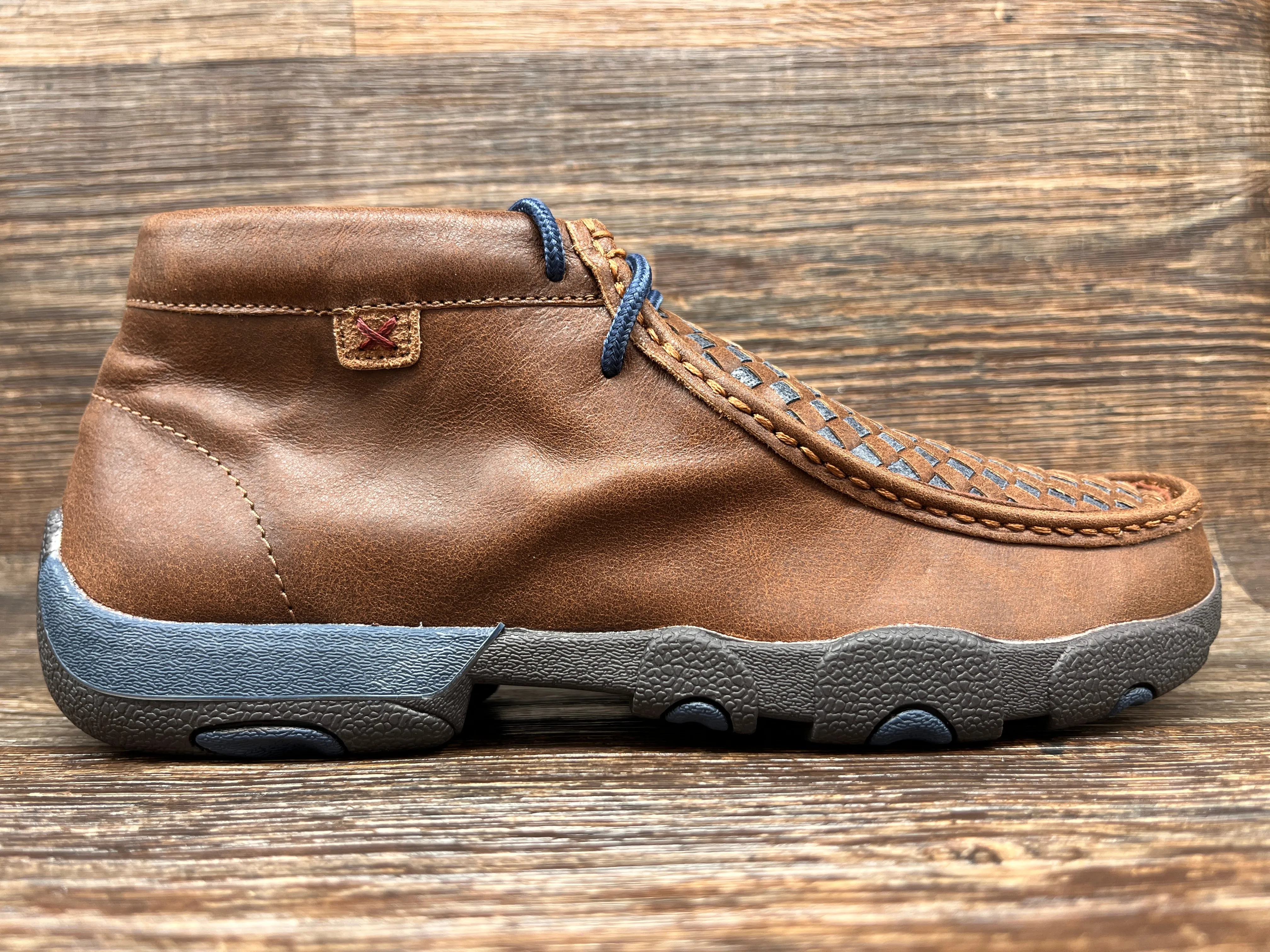 MDM0030 Men's Lace Up Basketweave Driving Moc by Twisted X