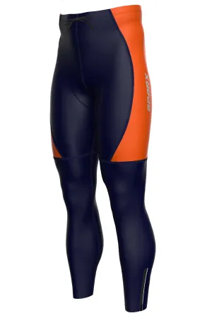 Men Orange Cycling Tights