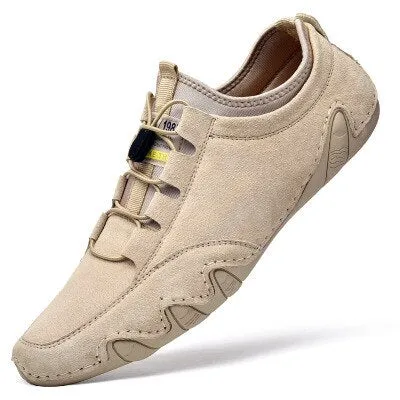 Men Shoes Sneakers Breathable Leather Men's Casual Shoes White Flats Shoes Male Loafers Footwear Driving Shoes Plus Size 38-47