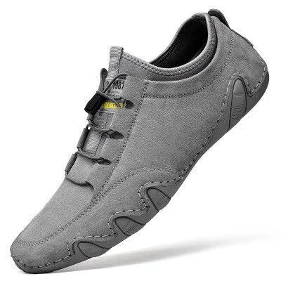 Men Shoes Sneakers Breathable Leather Men's Casual Shoes White Flats Shoes Male Loafers Footwear Driving Shoes Plus Size 38-47