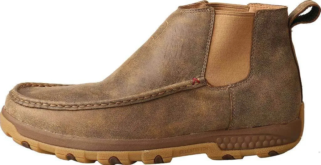 Men's Twisted X MXCG001 4" Double Gore Driving Moc Bomber Full Grain Leather