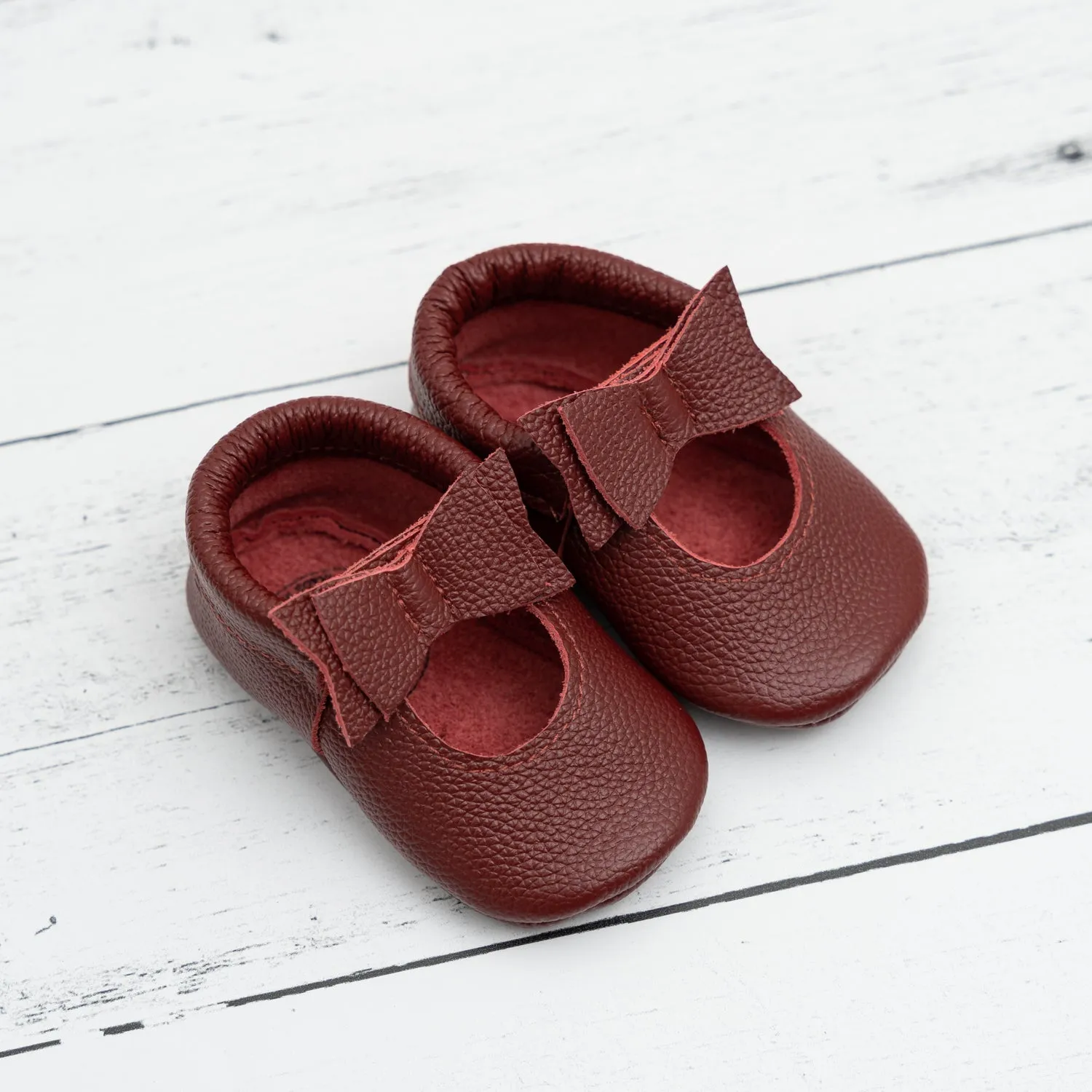 Merlot Bow Moccasins