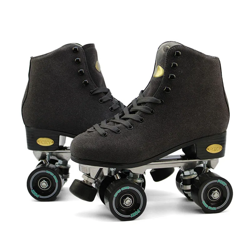 Midnight Charcoal Roller Skates