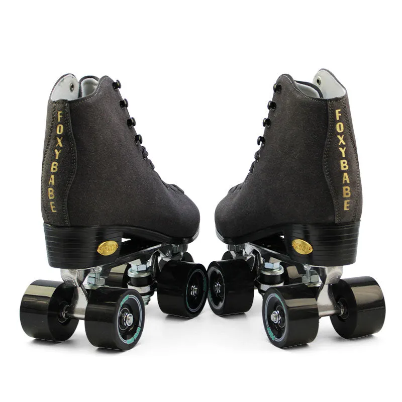 Midnight Charcoal Roller Skates