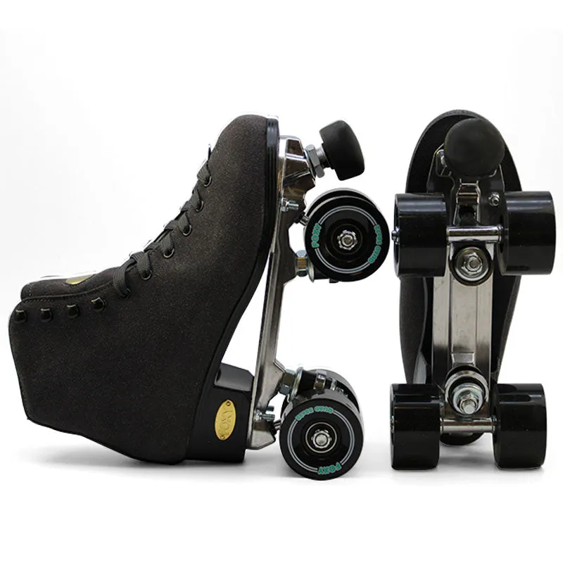 Midnight Charcoal Roller Skates
