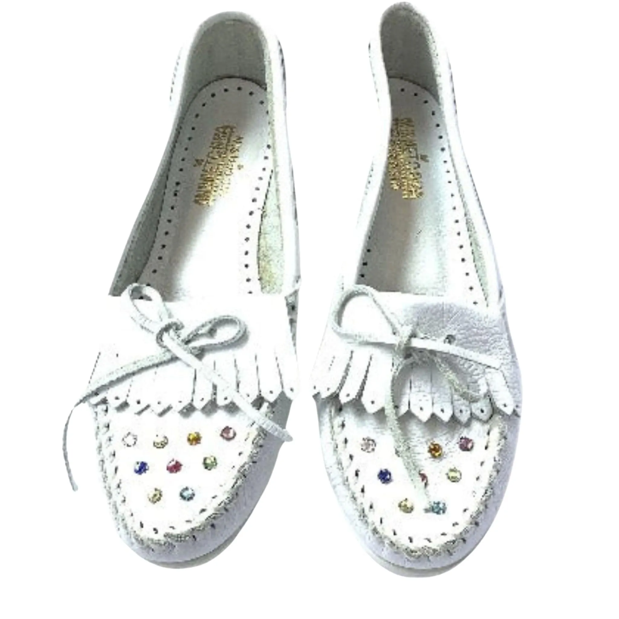 Minnetonka White Moccasins