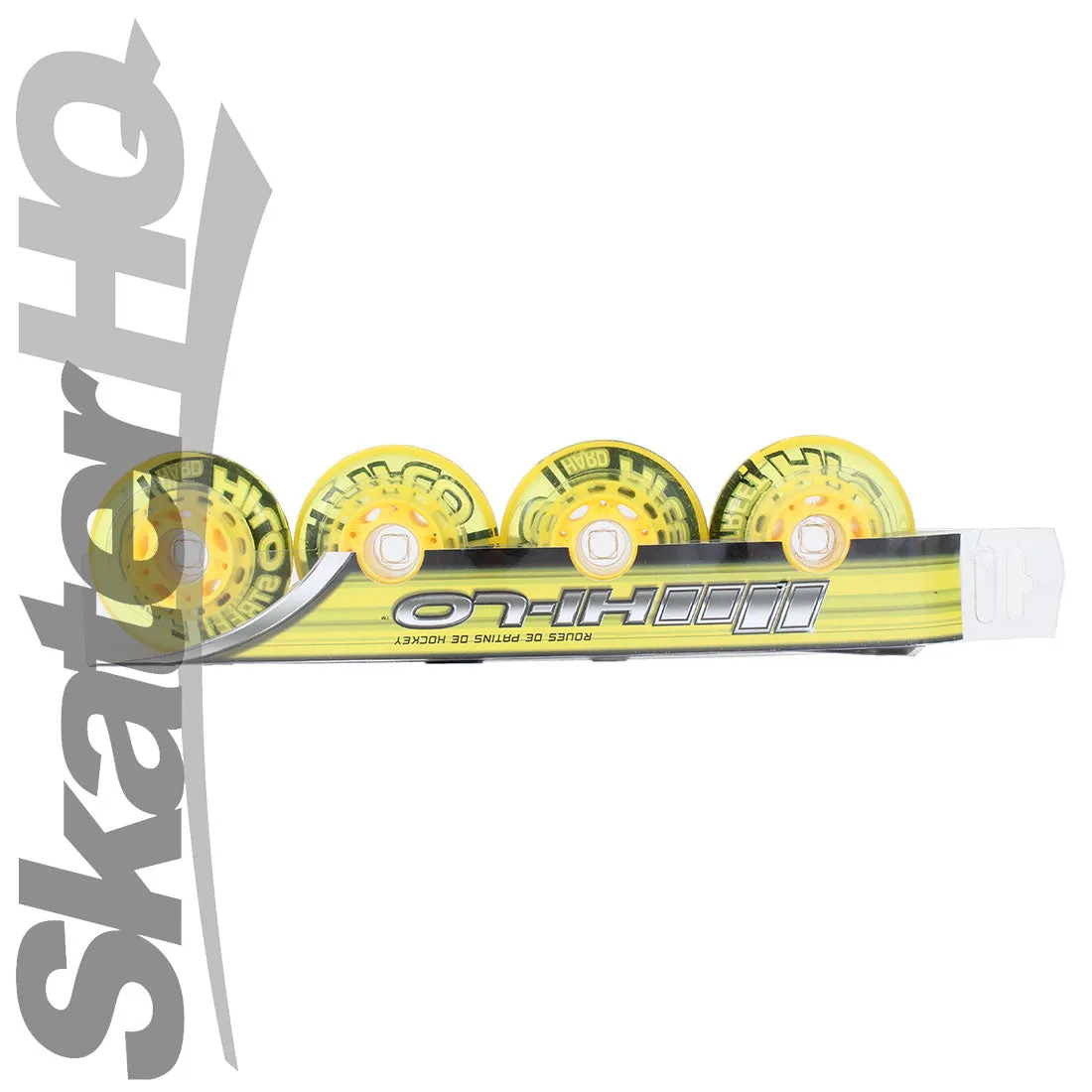 Mission Hi-Lo Street 80mm 82a 4pk - Yellow