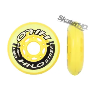 Mission Hi-Lo Street 80mm 82a 4pk - Yellow