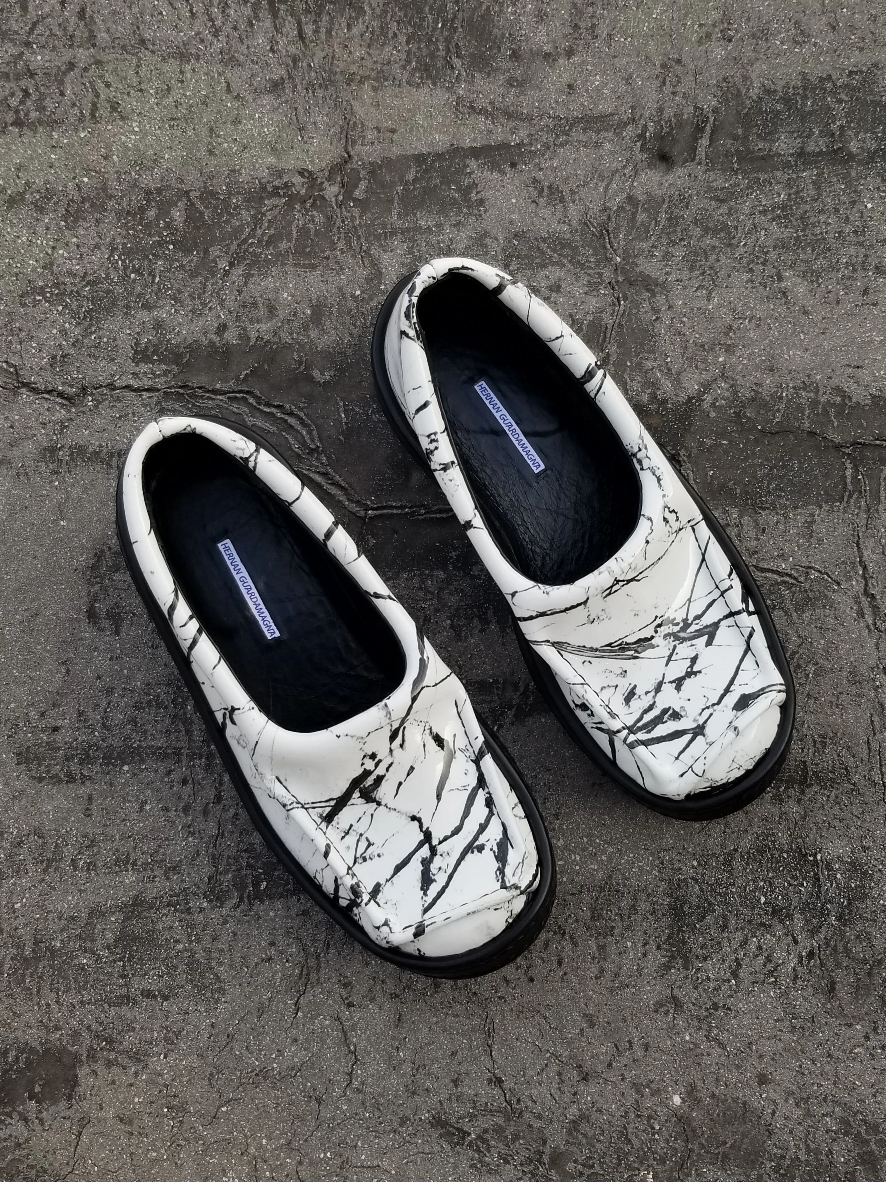 Moccasins in Marble
