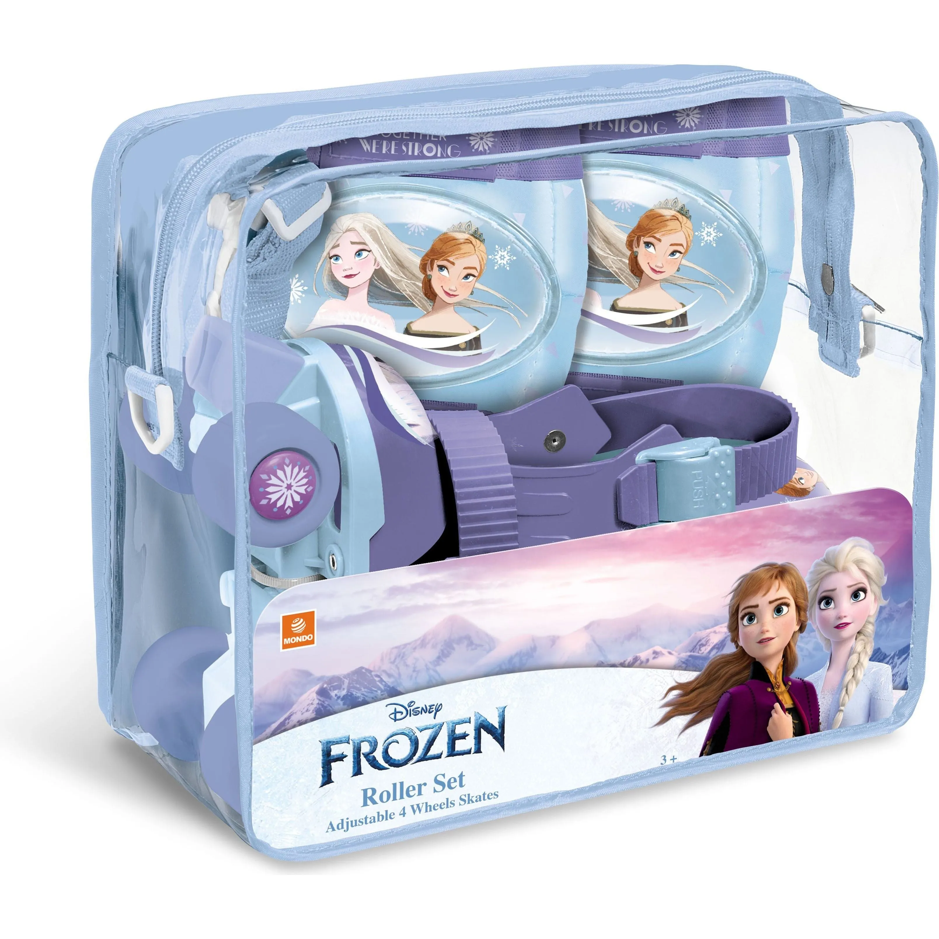 Mondo Frozen 4 Wheels Adjustable Roller Skates (Size: 22-29 ) Purple Age- 3 Years & Above