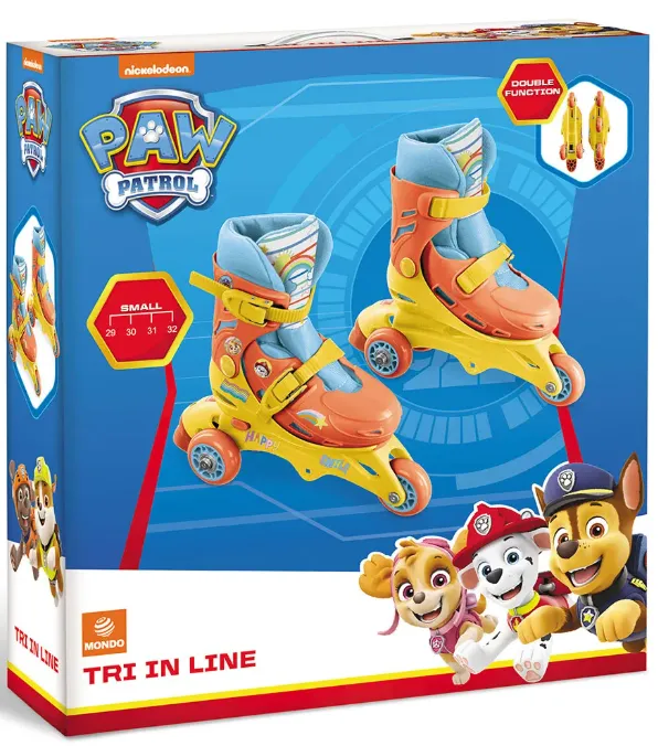 MONDO Roller Tri Inline Skates - Pawpatrol 3  Year Kids