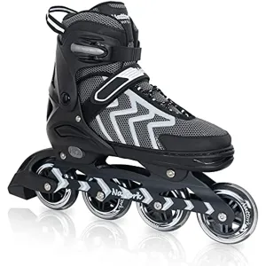 Nattork Adjustable Inline Skates - Black