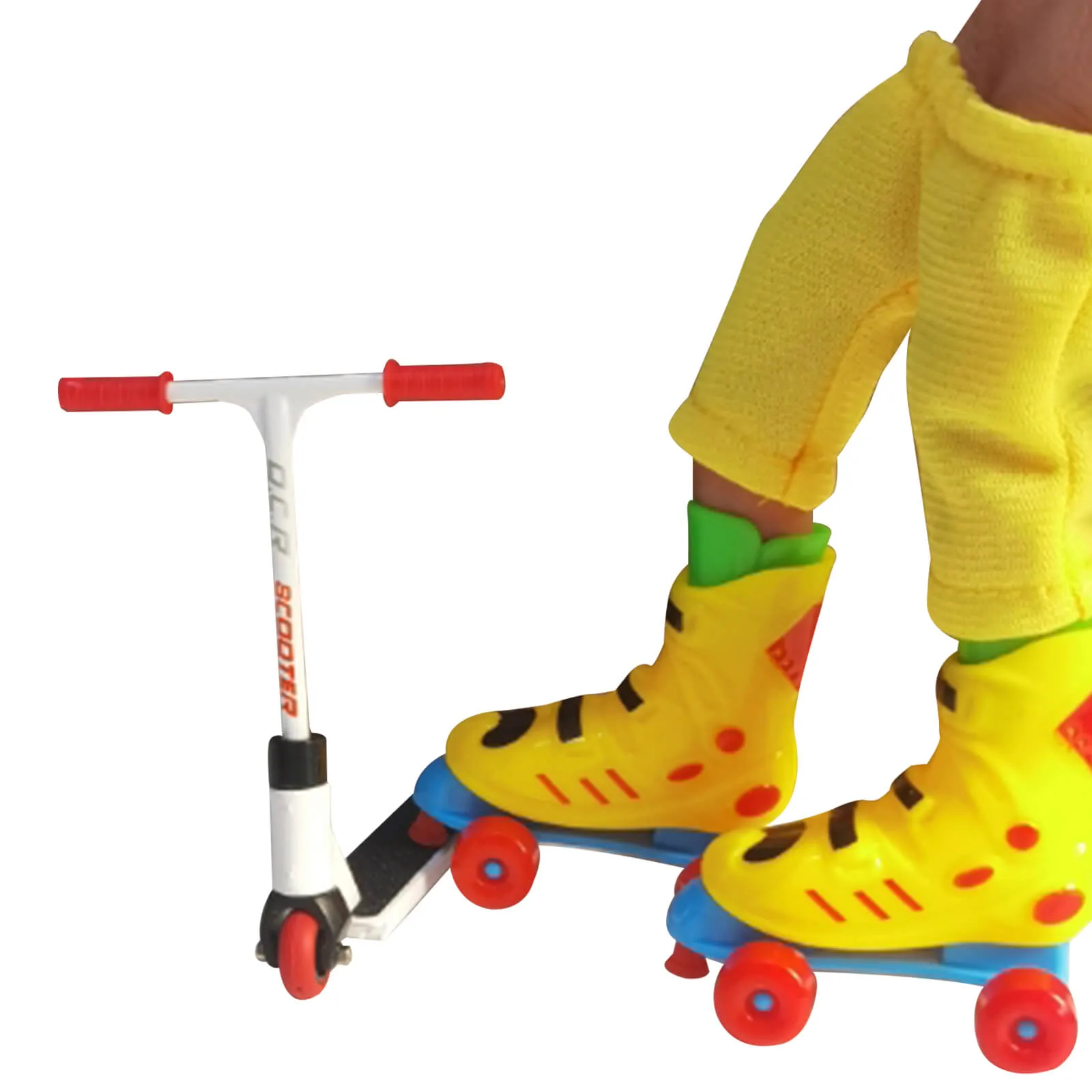 New Finger Skateboards Mini Finger Toys Set Mini Scooter Finger Roller Skates