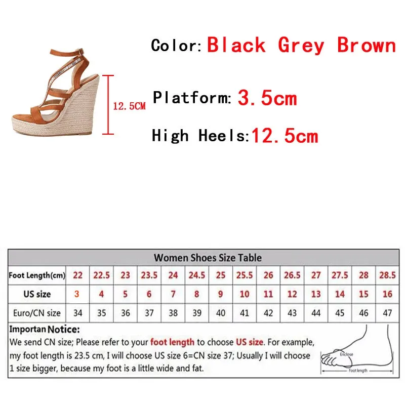 New straps Wedge super high Sandals