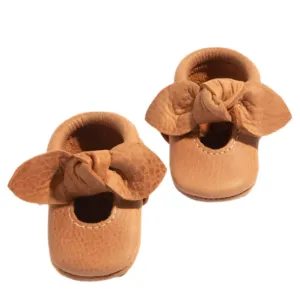 Newborn Zion Knotted Bow Baby Shoe