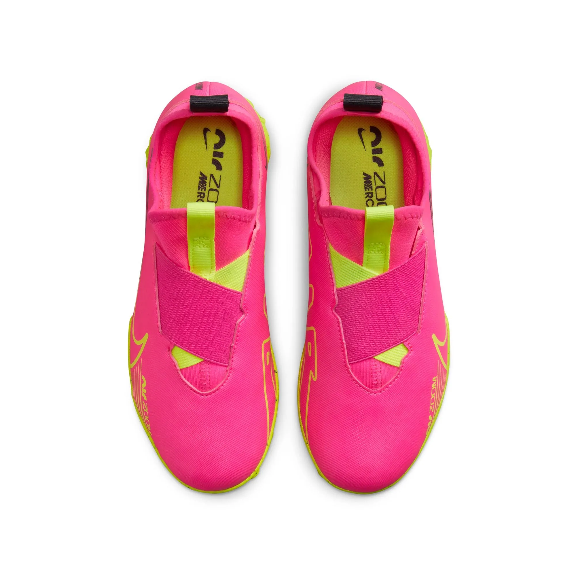 Nike Junior Zoom Mercurial Vapor 15 Academy TF Turf Soccer Shoes -PinkBlast/Volt