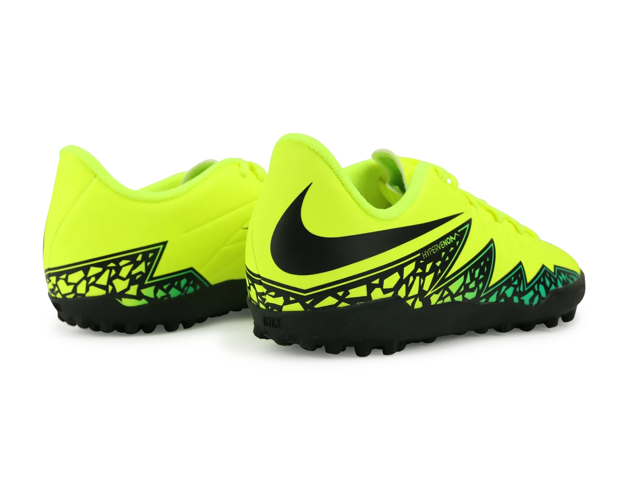 Nike Kids Hypervenom Phelon II Turf Soccer Shoes Volt/Black/Hyper Turquoise