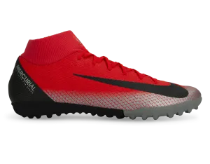 Nike Men's Mercurial CR7 Superfly 6 Academy Turf Soccer Shoes Bright Crimson/Black