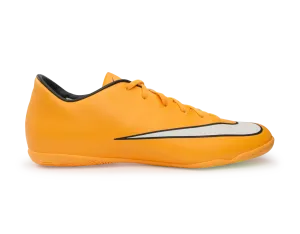 Nike Men's Mercurial Victory V Indoor Soccer Shoes Laser Orange/Black/Volt/White